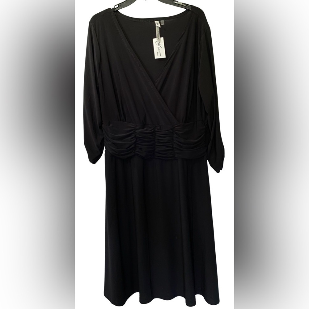Ny Collection V neck Black Dress